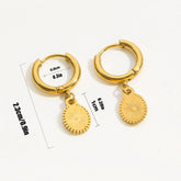 Summer All-match Ear Button Non-fading High-grade Earrings - Swefashionstore