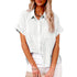Summer Lapel Short Sleeve Shirt With Pockets - Swefashionstore