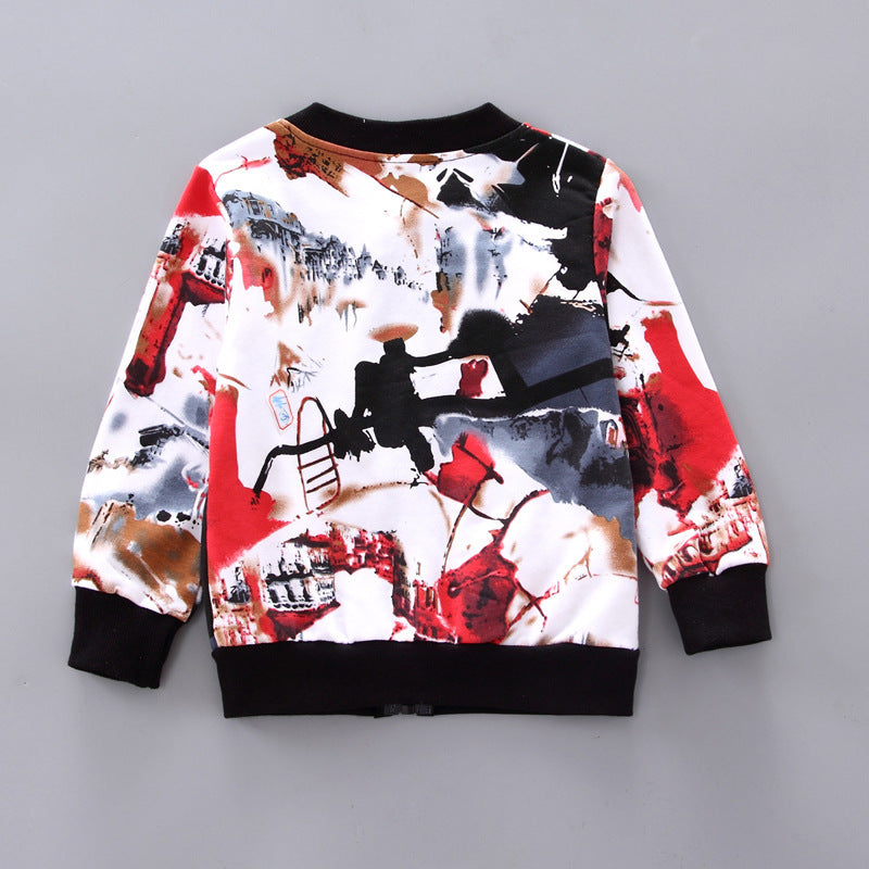 Boys Handsome Autumn And Winter Clothes Three-Piece Kid Clothes - Swefashionstore