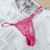 Hollow Lace Adjustable Buckle Low Waist Soft Comfortable Underwear Women - Swefashionstore