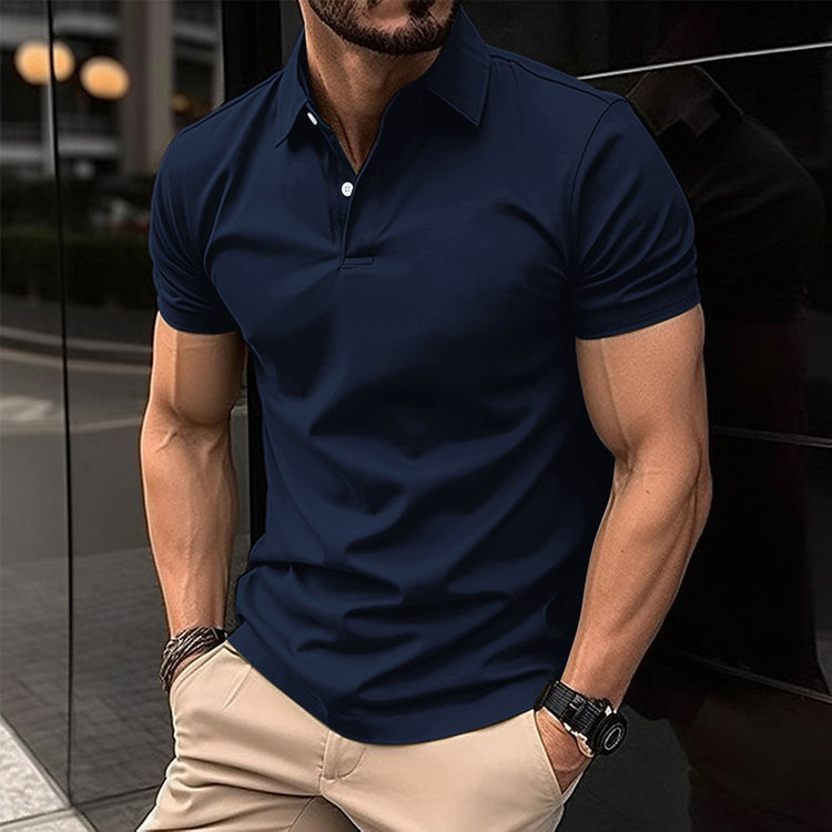 Summer Short Sleeve Polo Shirt - Swefashionstore