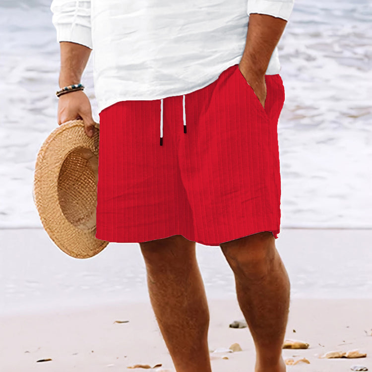 Stripe Print Shorts Summer Fashion Drawstring Sweatpants Casual Clothing For Men - Swefashionstore