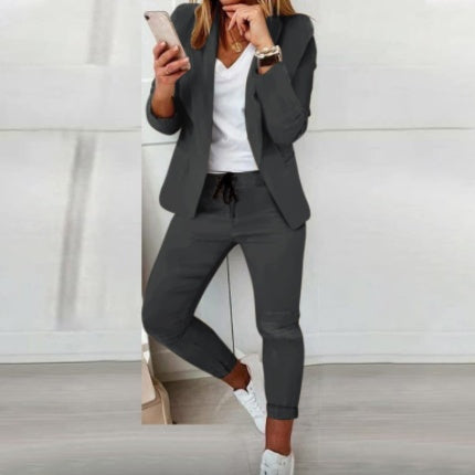 Ladies Fashion OL Suit Trousers Suit - Swefashionstore