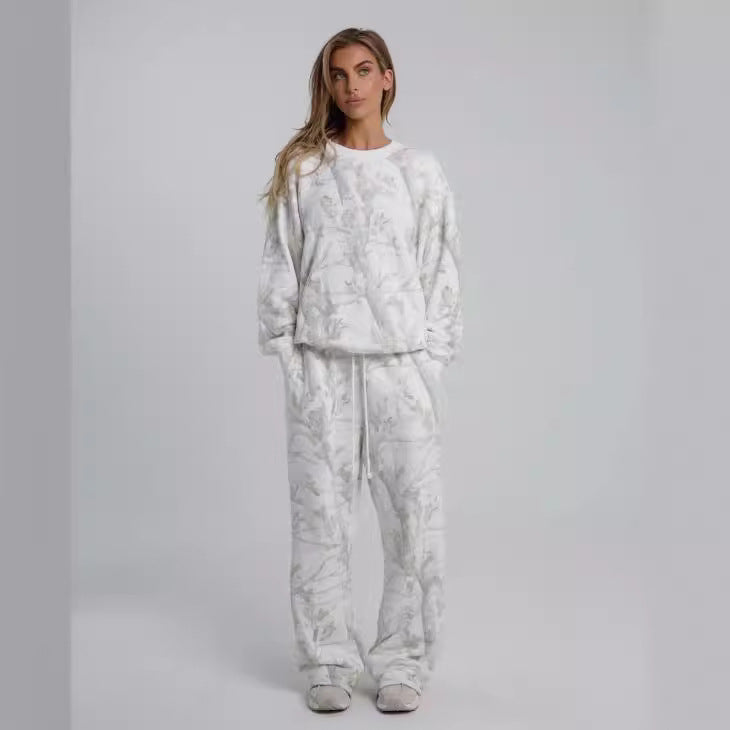Bestseller Zweiteiler Damen Camouflage Hoodie/Hose