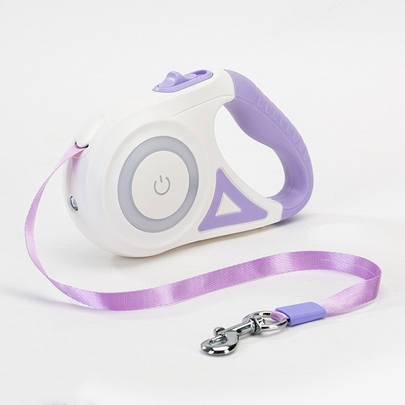 Automatic Retractable Leash Dog Collar Spotligh