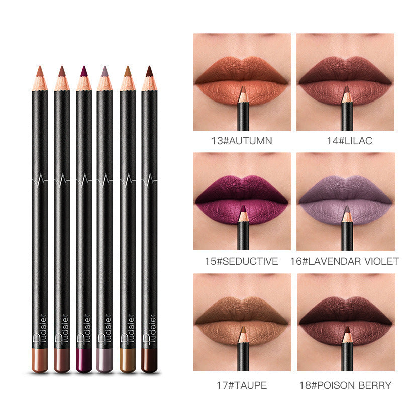 36 Color Lip Liner Waterproof Non-smudge Nude Color - Swefashionstore