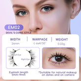Natural Eyelashes Magnetic Suction False Eyelashes - Swefashionstore