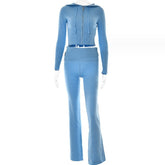 Hoodie Suit Women Long Pants Set - Swefashionstore