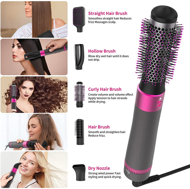 Professional 5 In 1 Hair Dryer Brush - Swefashionstore