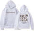 Faith Over Fear Christian Hoodie - Inspirational Hoodie for Daily Motivation - Swefashionstore