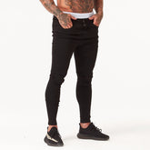 Summer Distressed Hip Hop Style Washed Super Skinny Ripped Jeans - Swefashionstore