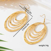 European Fashion Elegant Hollow Earrings - 3 Layer Elegant Design - Swefashionstore