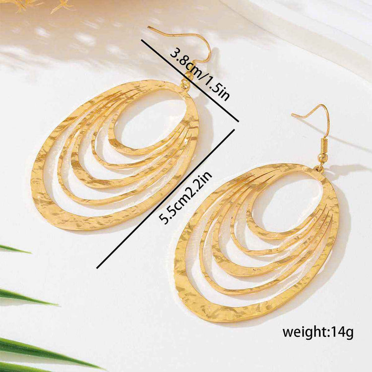 European Fashion Elegant Hollow Earrings - 3 Layer Elegant Design - Swefashionstore