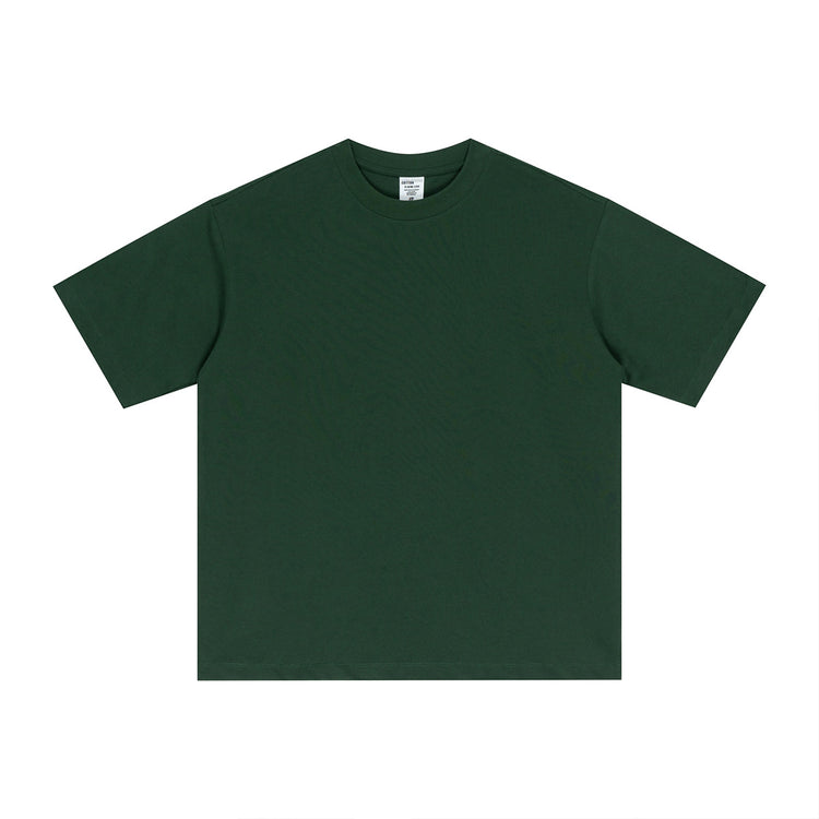 Street Long-staple Cotton Solid Color Short Sleeve - Swefashionstore