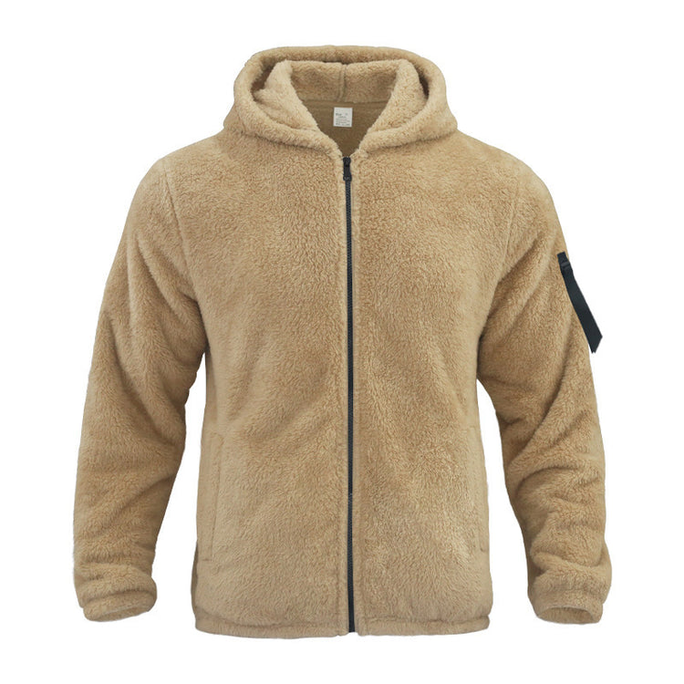 Plush Hooded Jacket Men&