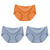 3Pcs Seamless Underwear Silk For Women Panties Lingerie Sexy - Swefashionstore