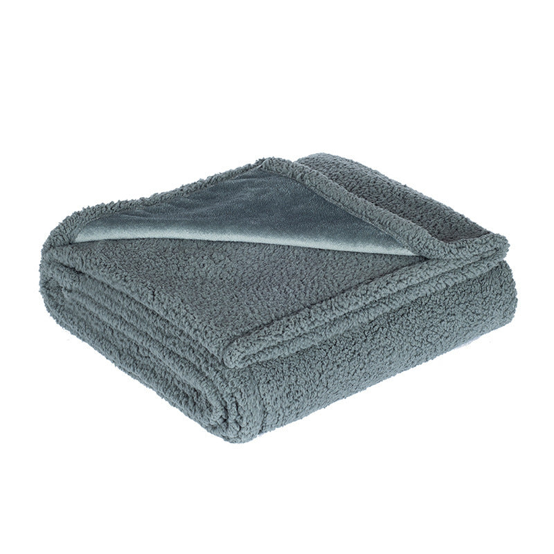 Flannel Cotton Wool Sherpa Thick Pet Blanket Dog Kennel - Swefashionstore
