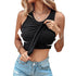 Round Neck Vest With Bra Summer Solid Color Bottom Sleeveless Top Womens Clothing - Swefashionstore