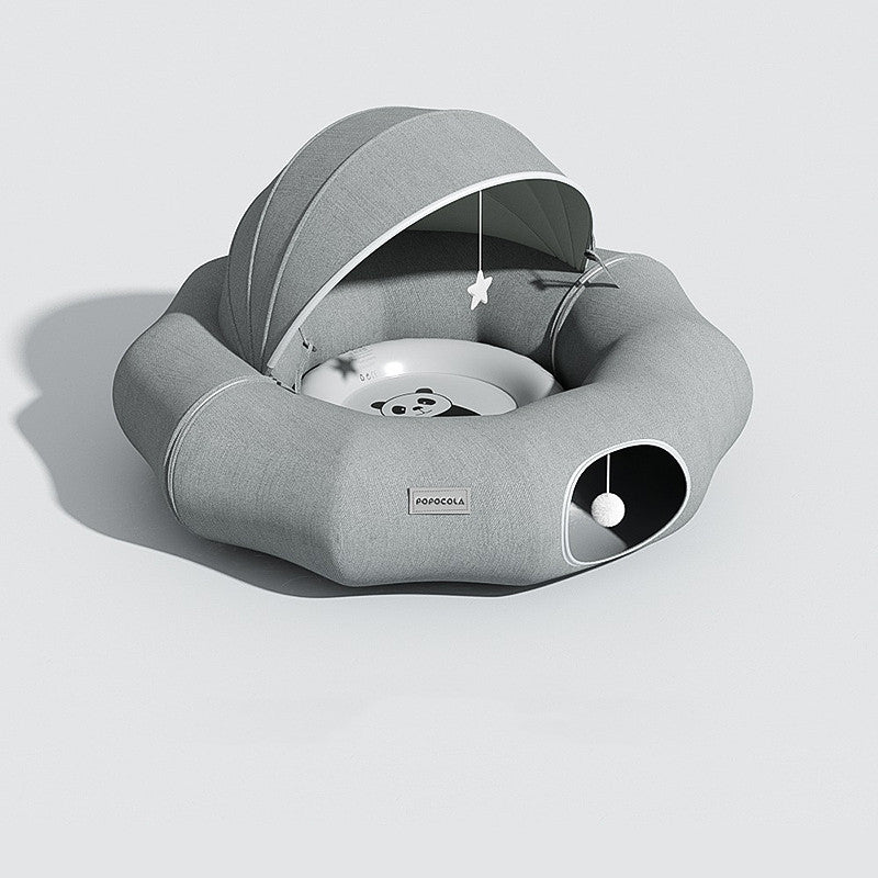 Cat Donut Tunnel Crawl Shelter Foldable