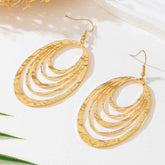 European Fashion Elegant Hollow Earrings - 3 Layer Elegant Design - Swefashionstore