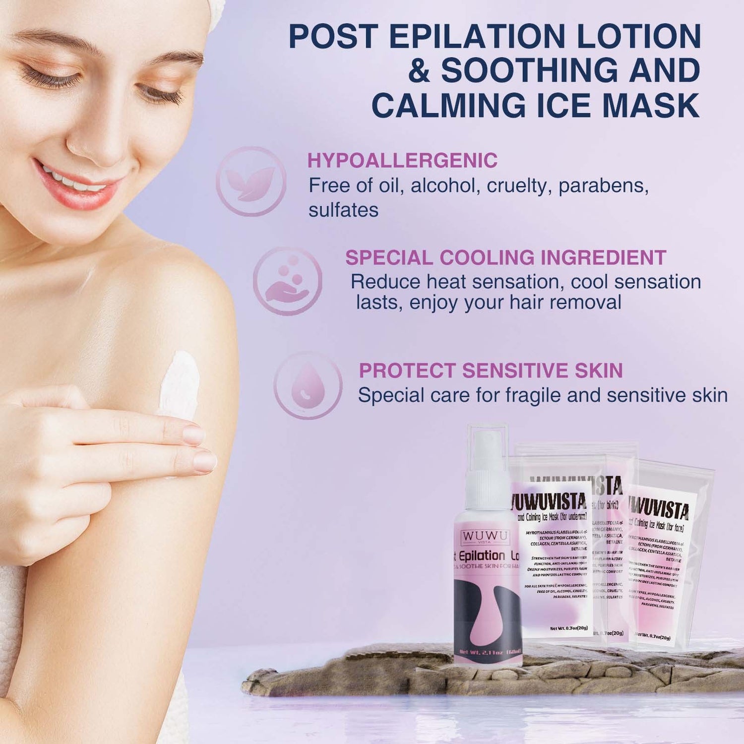 Waxing Kit WUWUVISTA 23 Items Hair Removal With Wax Warmer - Swefashionstore