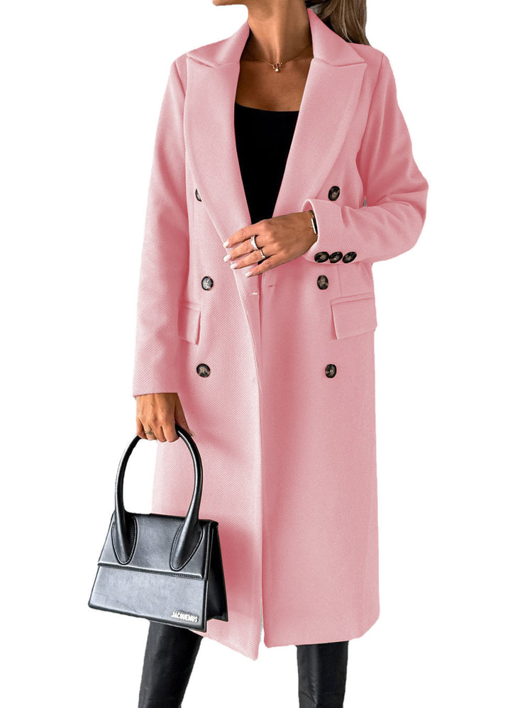 Long Sleeve Lapel Fashion Coat - Swefashionstore