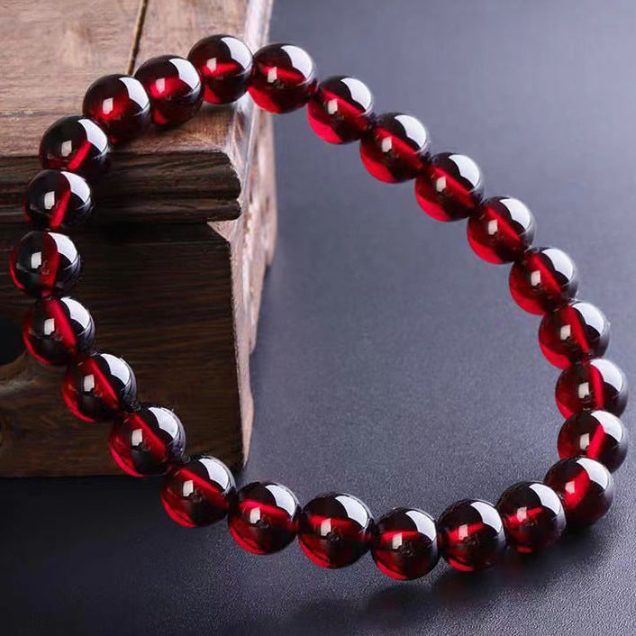 Damenarmband mit einer Schleife aus Glasgranat