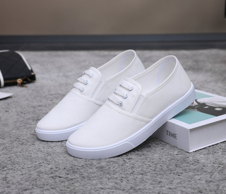 Slip-on Canvas Shoes Flat Women - Swefashionstore