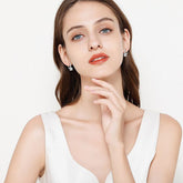 Moissanite Earrings S925 Sterling Silver - Swefashionstore