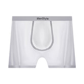 Satin Ice Silk Breathable Single-layer Bottom Crotch Seamless Boxers - Swefashionstore