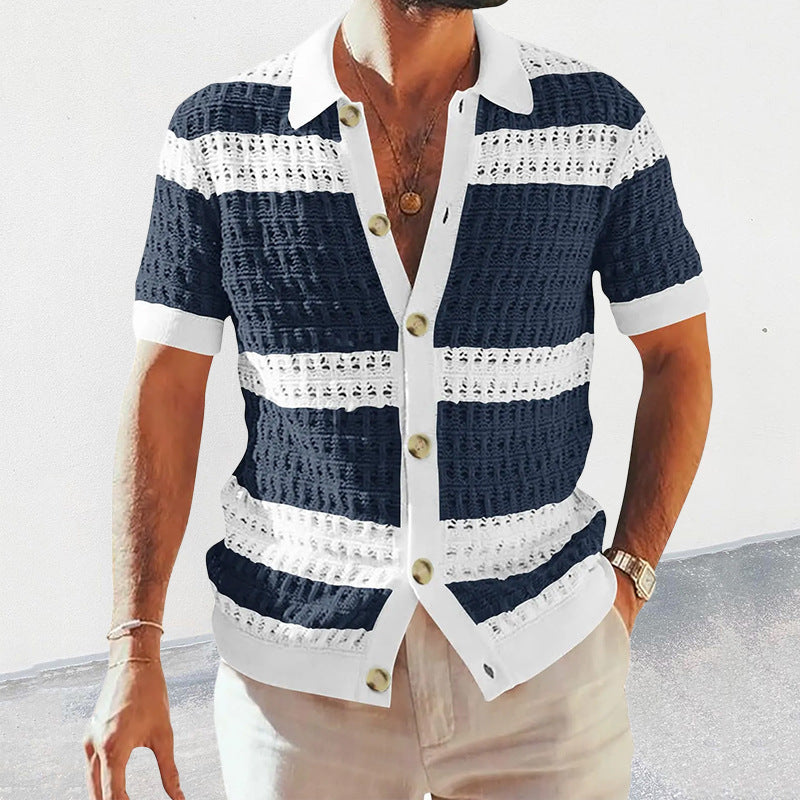 Summer Luxury Fashion New Knitted Shirt - Swefashionstore
