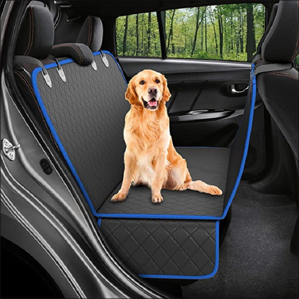 Dog Car Seat Cover View Mesh Pet Carrier Hammock Safety Protector Car Rear Back Seat Mat With Zipper And Pocket For Travel - Swefashionstore