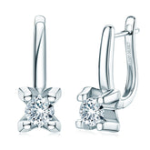 Moissanite Earrings S925 Sterling Silver - Swefashionstore
