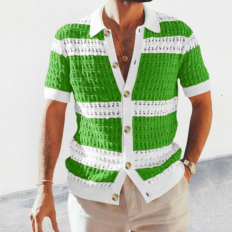 Summer Luxury Fashion New Knitted Shirt - Swefashionstore