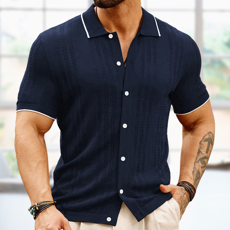 Short-sleeved Polo Shirt - Swefashionstore