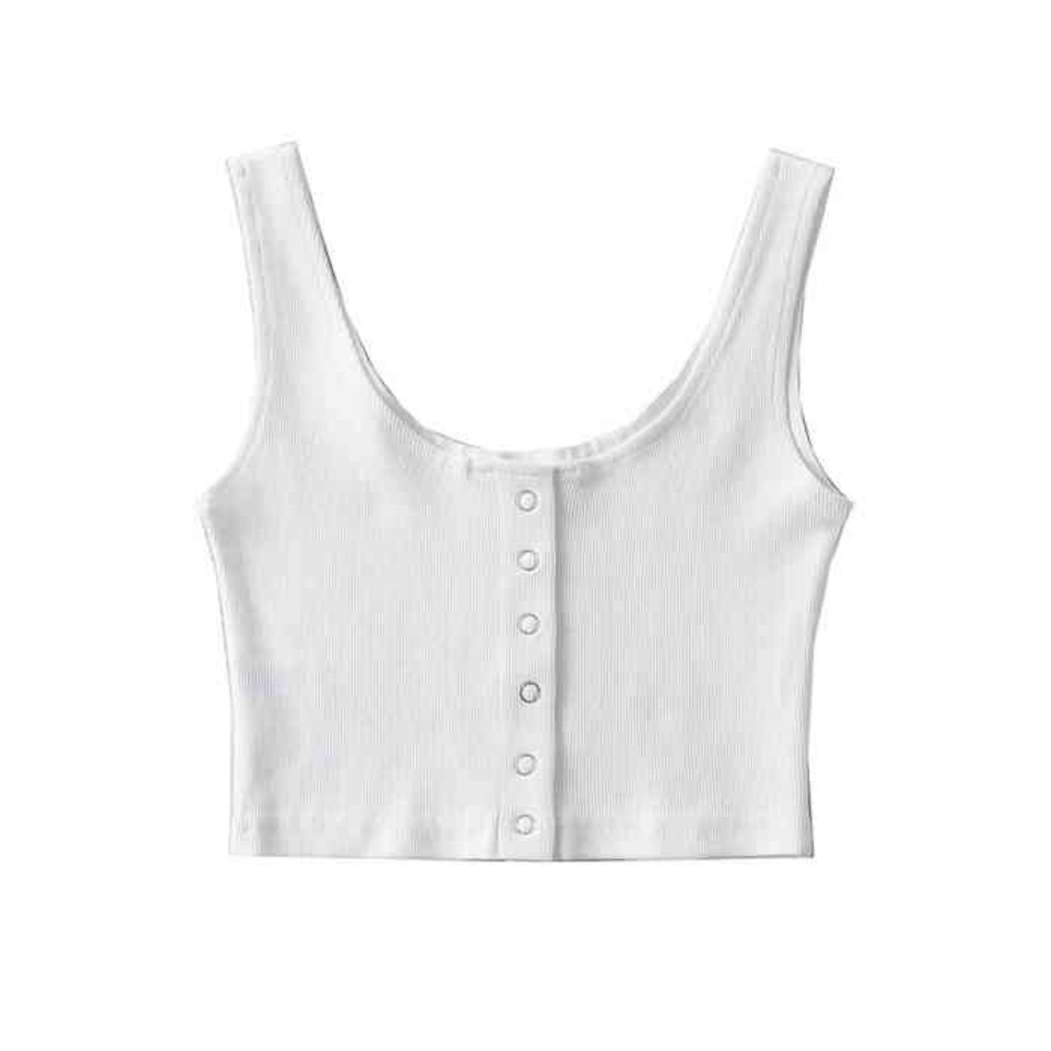 SHORT STYLE Threaded Elastic Vest Women&