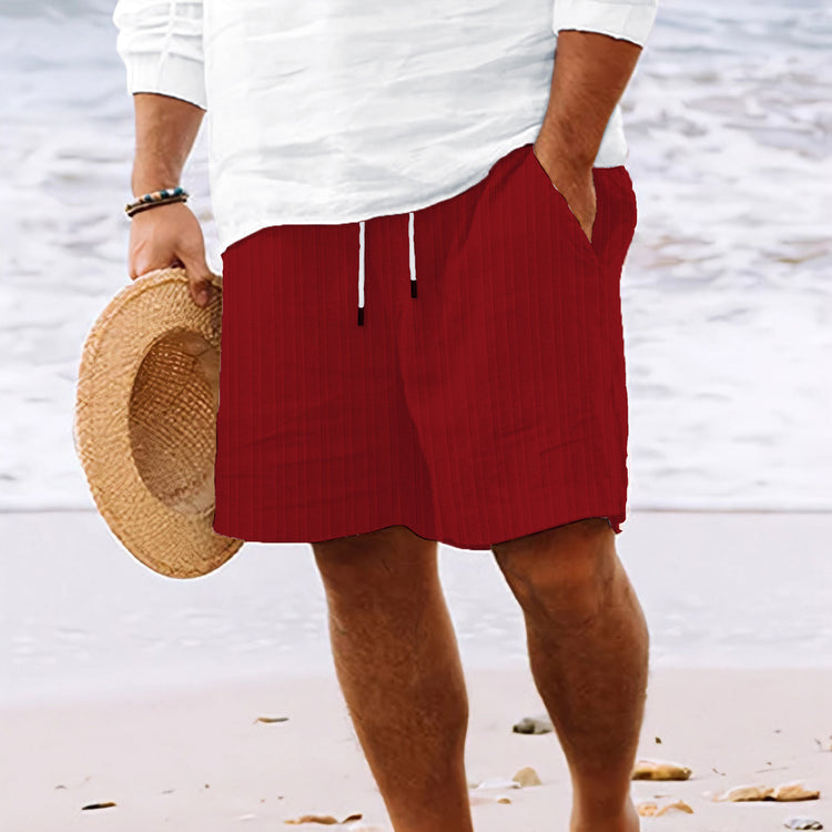 Stripe Print Shorts Summer Fashion Drawstring Sweatpants Casual Clothing For Men - Swefashionstore
