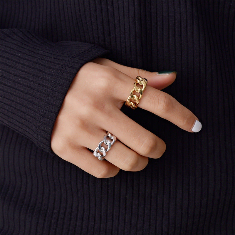 MODISCHE Ringkette mit einzigartigem DESIGN
