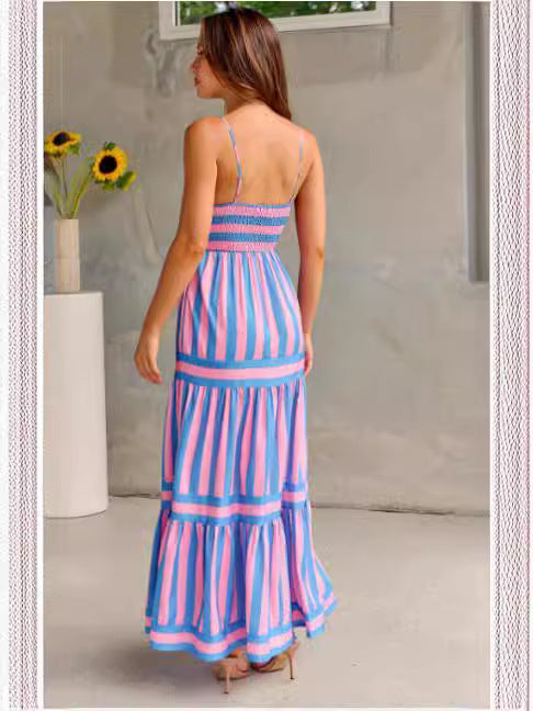 Summer Long Dress With Pockets - Swefashionstore