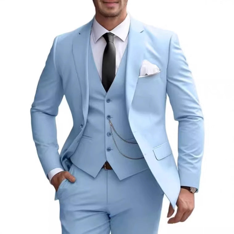 Suit Slim Fit Business Suit Banquet Temperament Formal Dress For Men - Swefashionstore