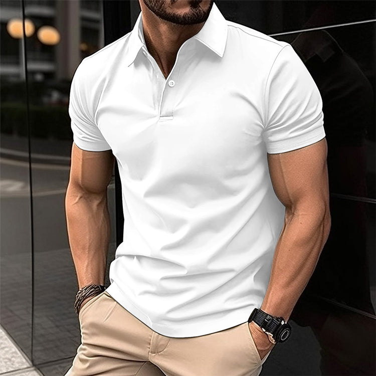 Summer Short Sleeve Polo Shirt - Swefashionstore