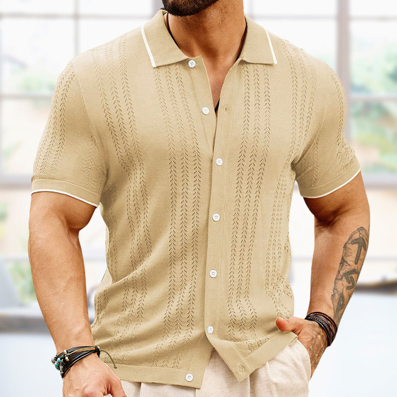 Short-sleeved Polo Shirt - Swefashionstore