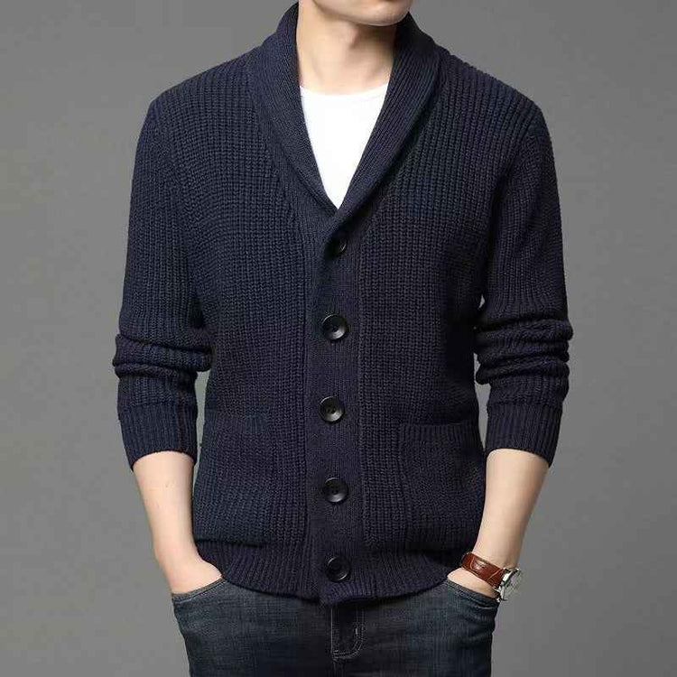 Classic Lapel Sweater Cardigan for Casual Style - Swefashionstore