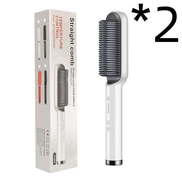 Hot Electric Hair Straightener And CurlingBrush