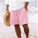 Stripe Print Shorts Summer Fashion Drawstring Sweatpants Casual Clothing For Men - Swefashionstore