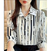 Fashion Casual Shirt Digital Printing Lapel Long Sleeve Shirt - Swefashionstore