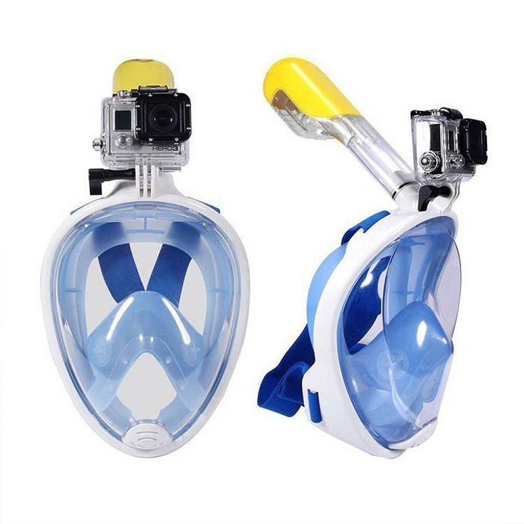 Anti Fog Snorkeling Full Face Mask Diving Goggles With Camera