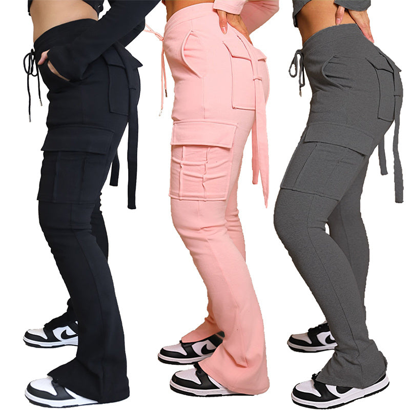 Cargo Pants With Pockets High Waist for Stylish Comfort - Swefashionstore