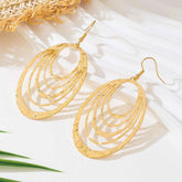 European Fashion Elegant Hollow Earrings - 3 Layer Elegant Design - Swefashionstore