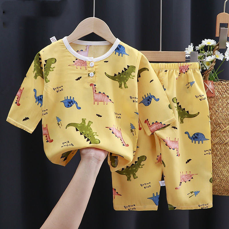 Summer Clothes Cotton Silk Air-conditioning Clothes Baby Clothes - Swefashionstore